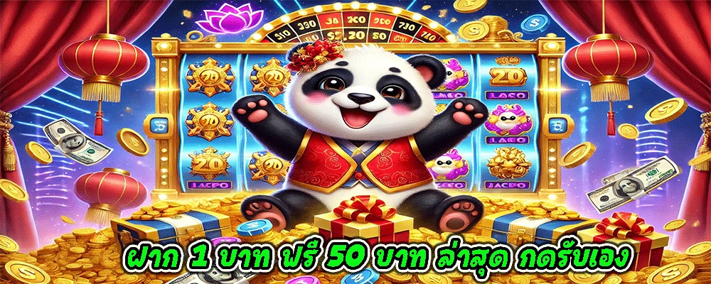 ฝาก 1 บาท ฟรี 50 บาท ล่าสุด กดรับเอง